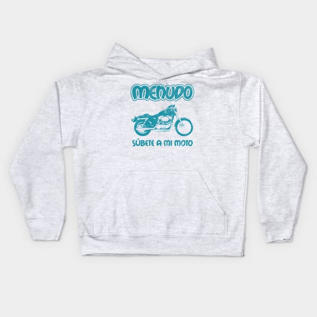 Súbete a mi Moto Blue Kids Hoodie by hitman514